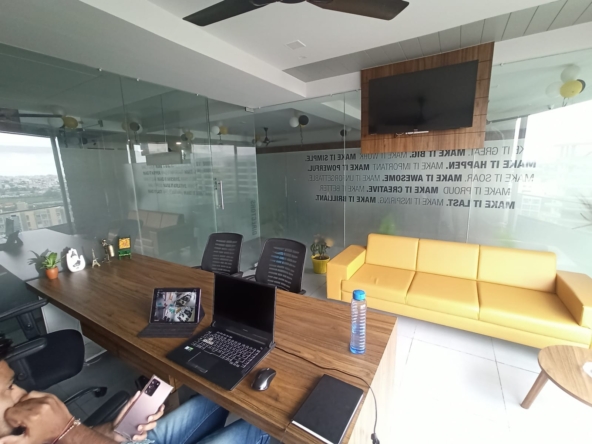 Pre-leased Office Space for Sale in Rajkot with Current Rental Income Rs. 48000/-.